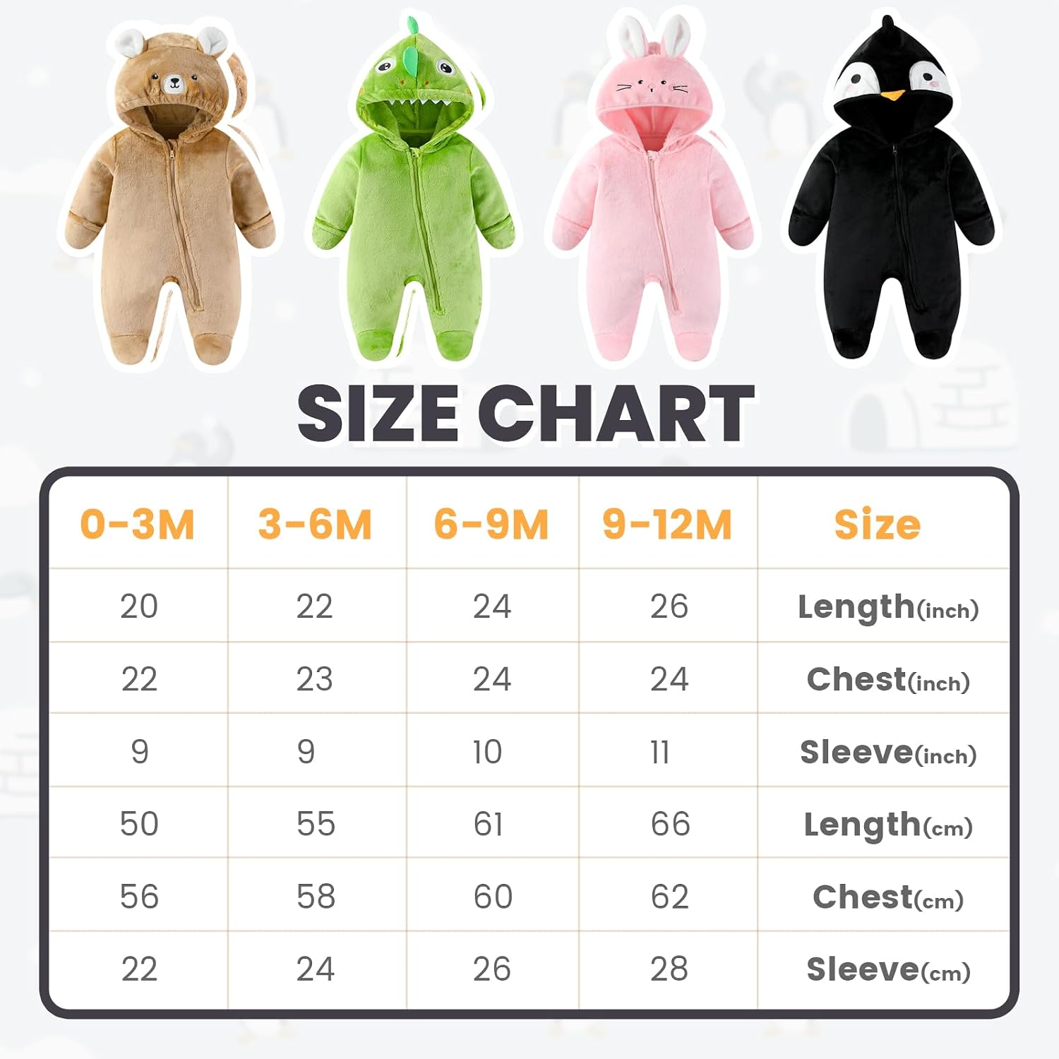 Thumbnail 5 de WYTbaby Baby Snowsuit 0-12 months