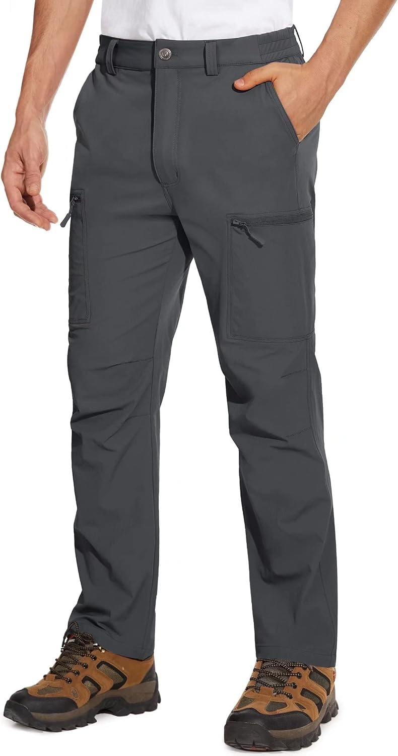 Detalle de MAGCOMSEN Men's Hiking Pants, 6-Pocket Water-Resistant Ripstop