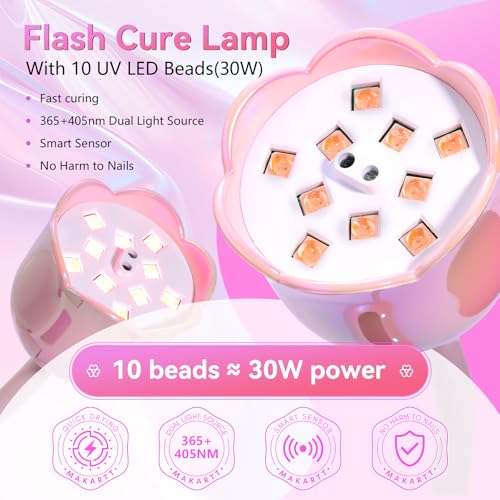 Thumbnail 6 de Makartt UV Nail Lamp Rechargeable 4-timer โณ๐