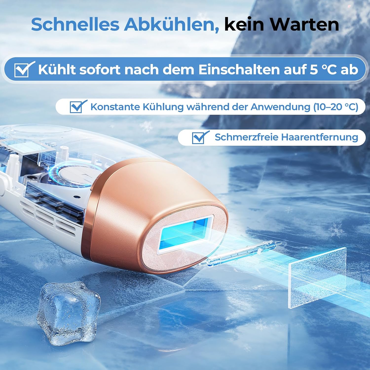 Detalle 2 de Beauris IPL Haarentfernungsgerät 21 J 🪒