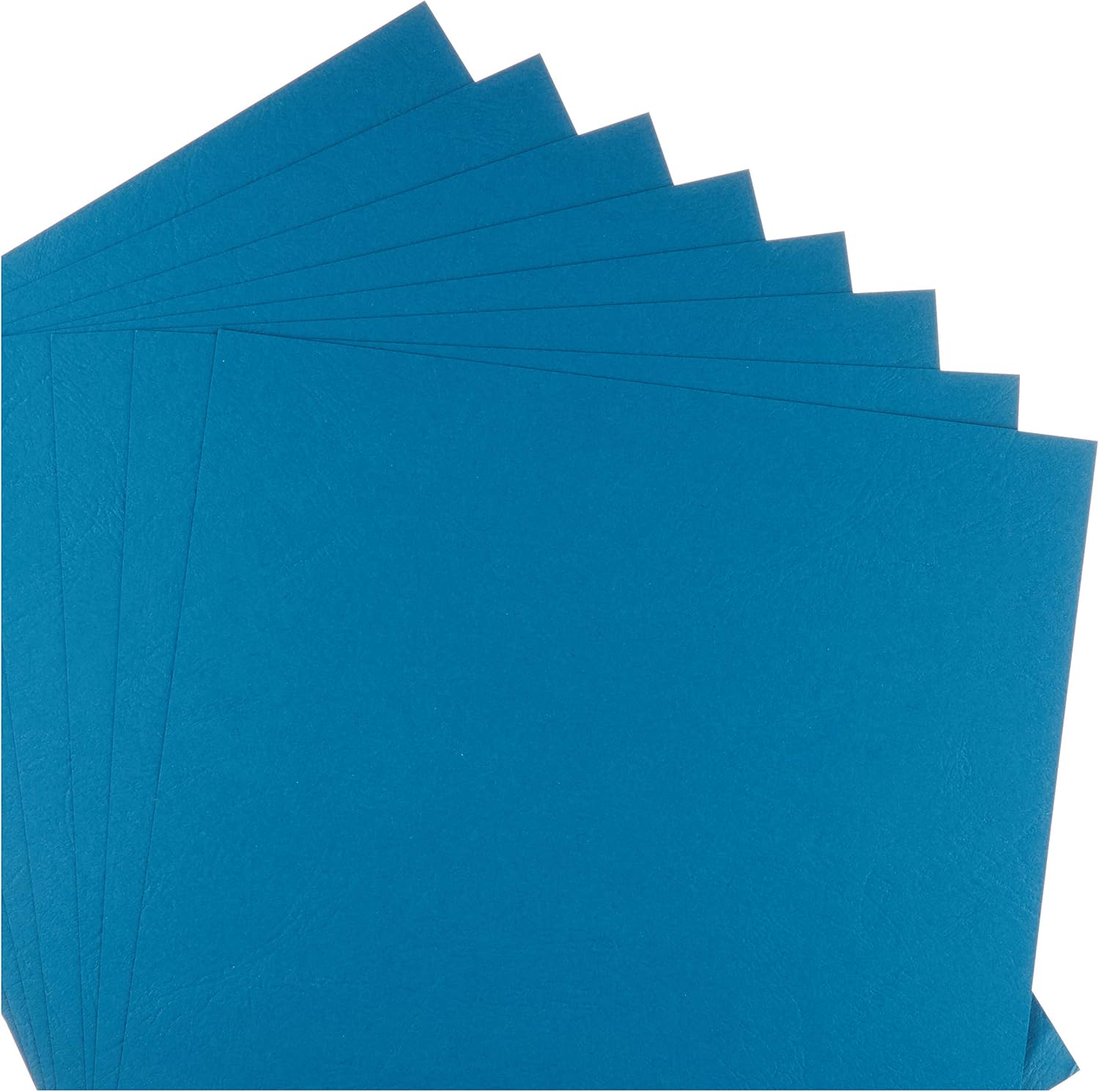 Detalle de LeatherGrain Umschlagmaterial A4, blau – 100 Stück