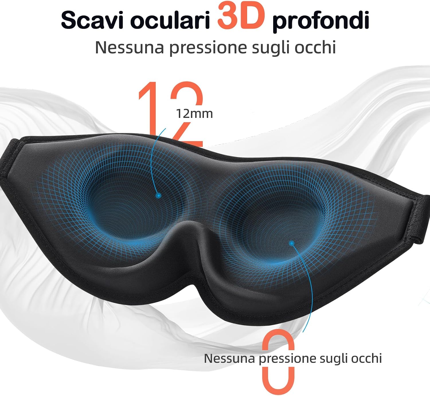 Thumbnail 4 de INNELO Maschera da Sono 3D 2025 per Dormitori Laterali – oscurità al 100% e comfort premium