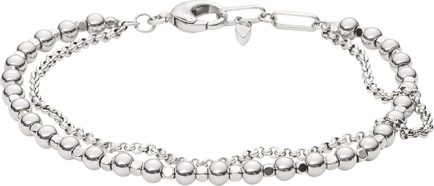 Thumbnail 4 de Fossil Pulsera All Stacked Up Mujer 👜 Piel Marrón