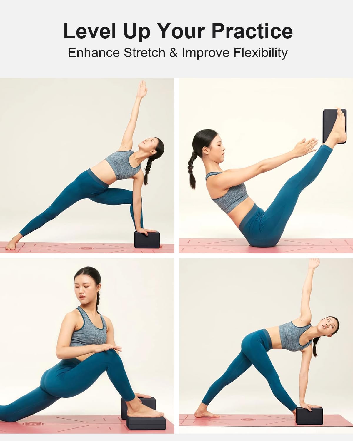 Thumbnail 6 de KEEP Yoga Blocks, 2-Pack High-Density EVA Foam with Textured Surface