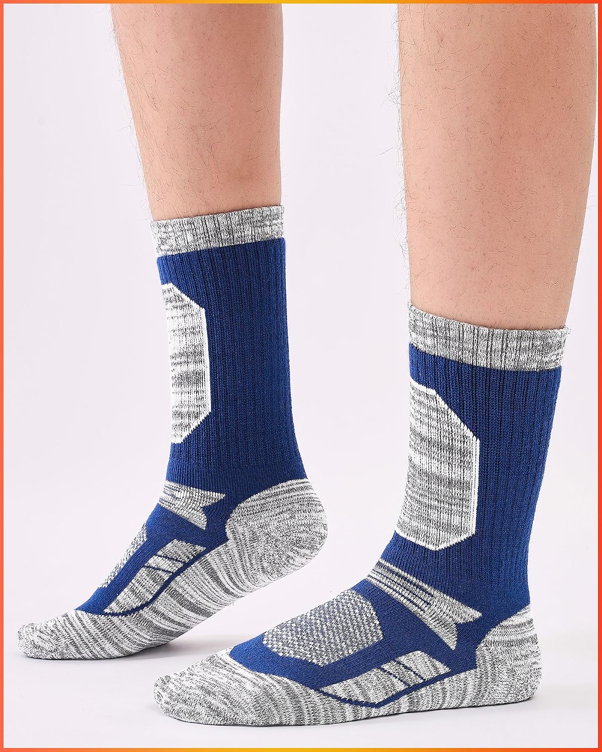 Detalle 2 de Niofind men’s hiking boot socks, 5 pairs