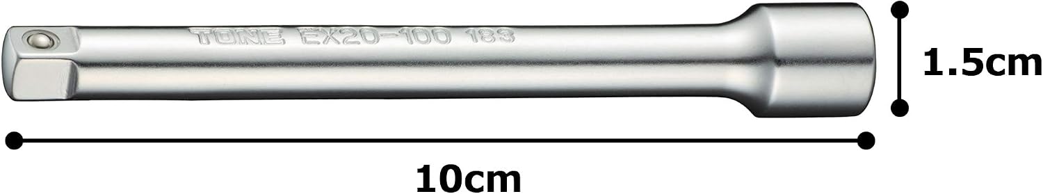 Detalle 1 de トネ(TONE) HPEX20-100 エクステンションバー 差込角6.35mm・全長100mm