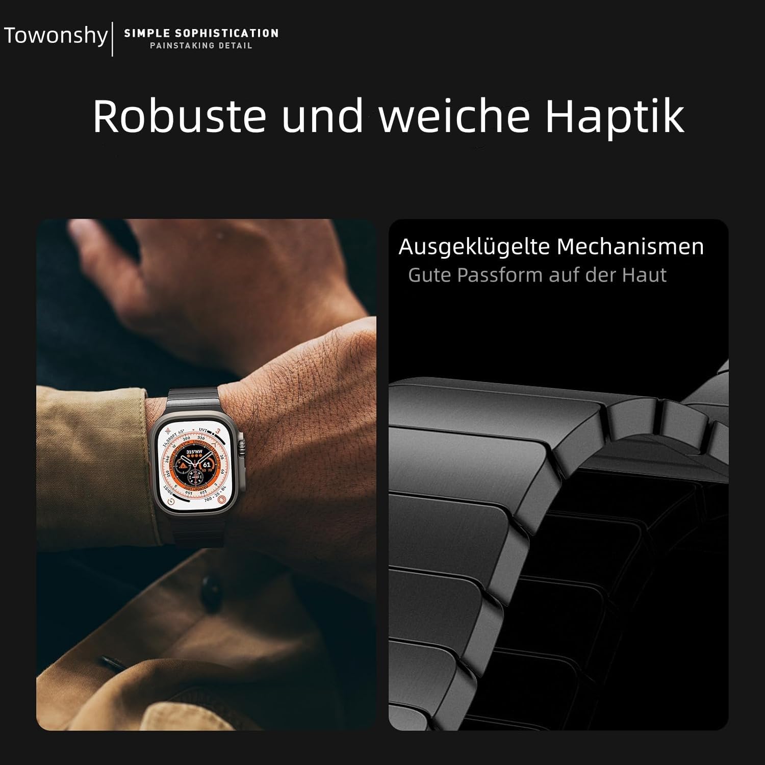 Detalle 2 de Towonshy Titan cinturino Apple Watch 49 mm