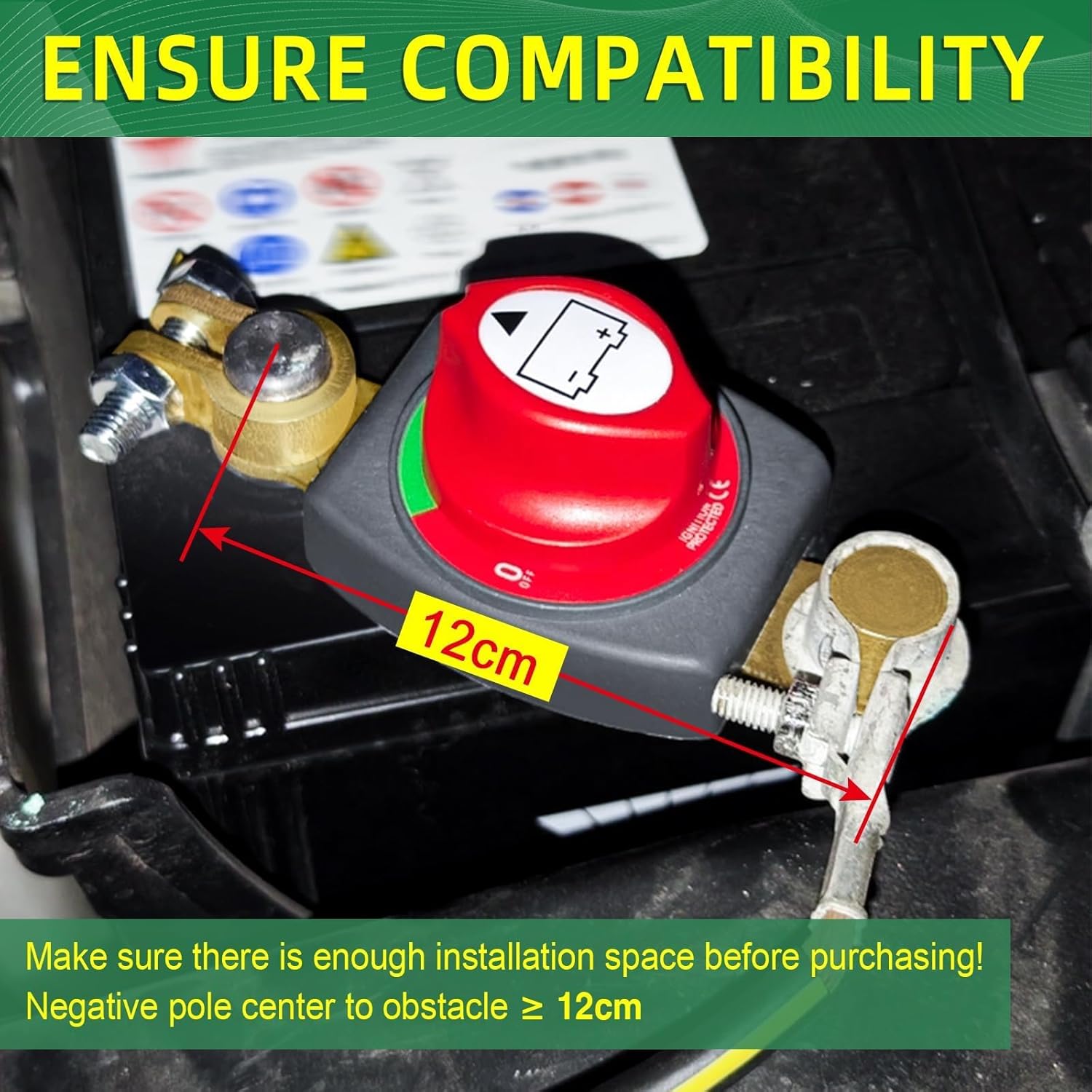 Thumbnail 5 de Bolatus Batterie- Trennschalter 12V–48V (Negativpol) – 200 A, wasserdicht für Auto, Truck, Boot & Wohnmobil