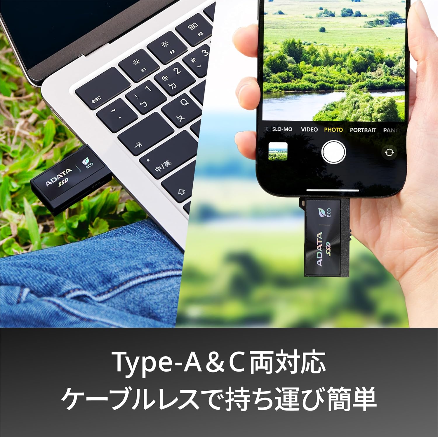 Detalle 2 de エイデータ SC730-512G-CACTI 外付けSSD 512GB、USB 3.2 Gen 2対応・最大600MB/秒・7.8g