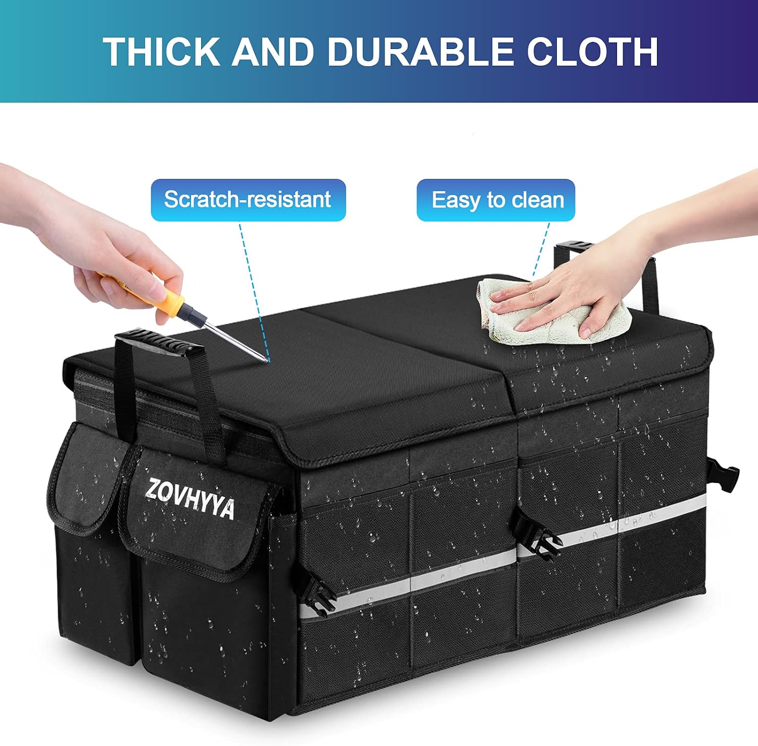 Detalle 2 de ZOVHYYA Kofferraum Organizer 68L