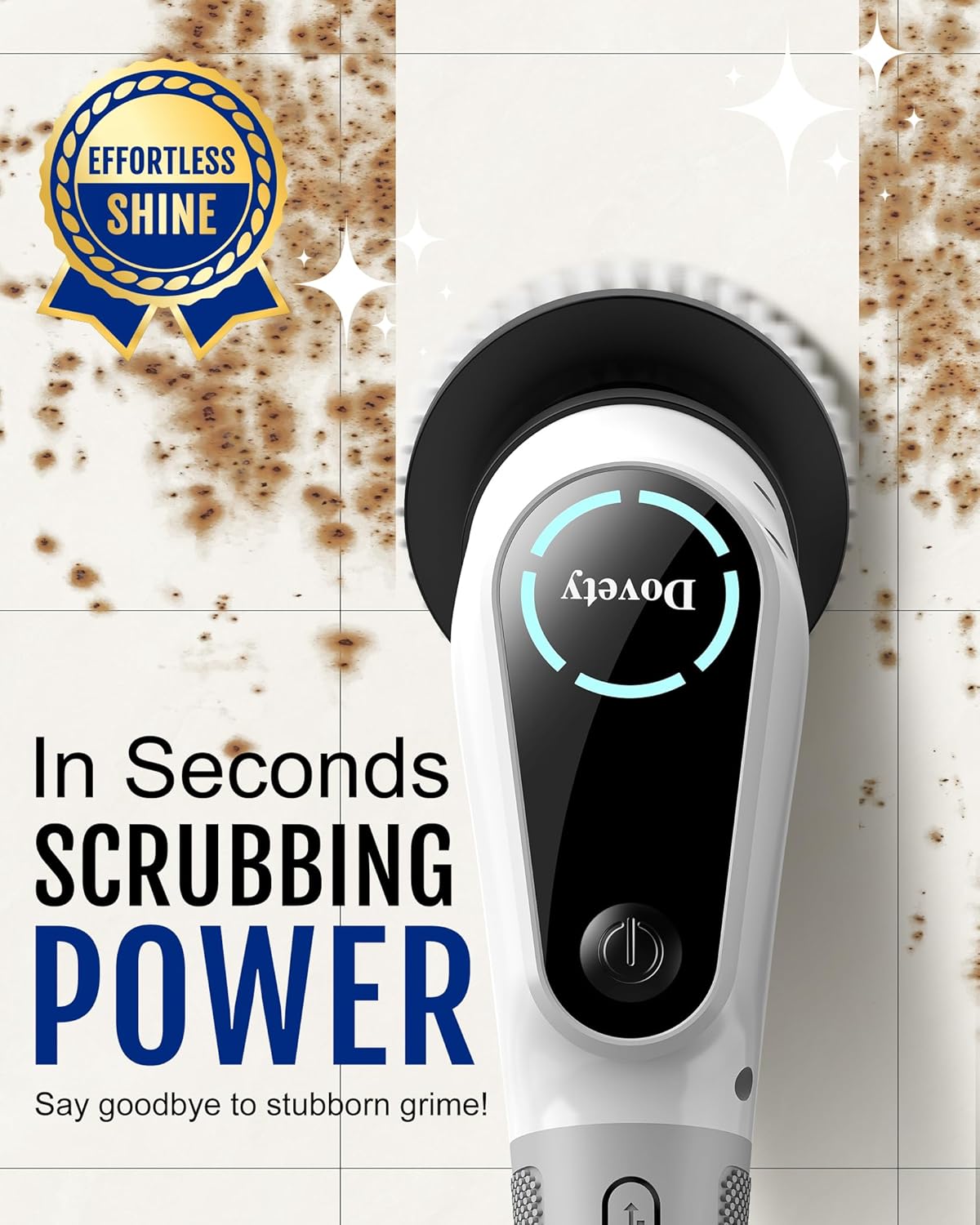 Thumbnail 1 de Dovety Electric Spin Scrubber: 8-Head Shower Cleaning Power with Extendable Handle