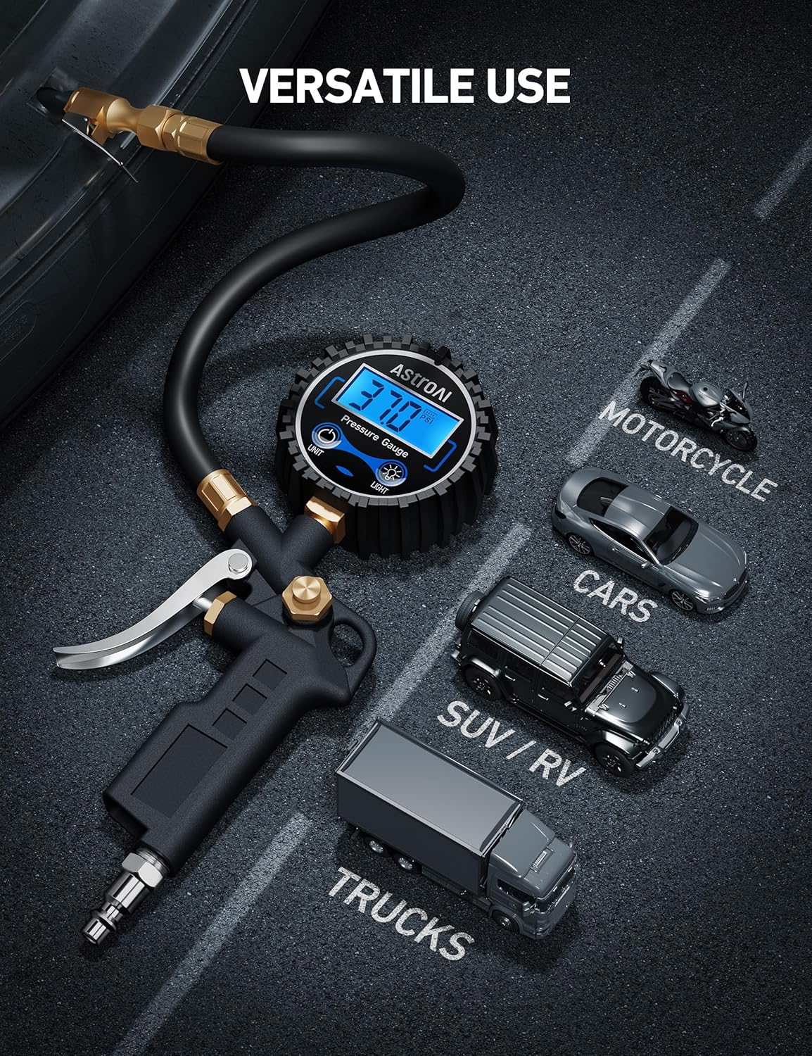 Thumbnail 6 de AstroAI Digital Tire Pressure Gauge 3-250 PSI 📏
