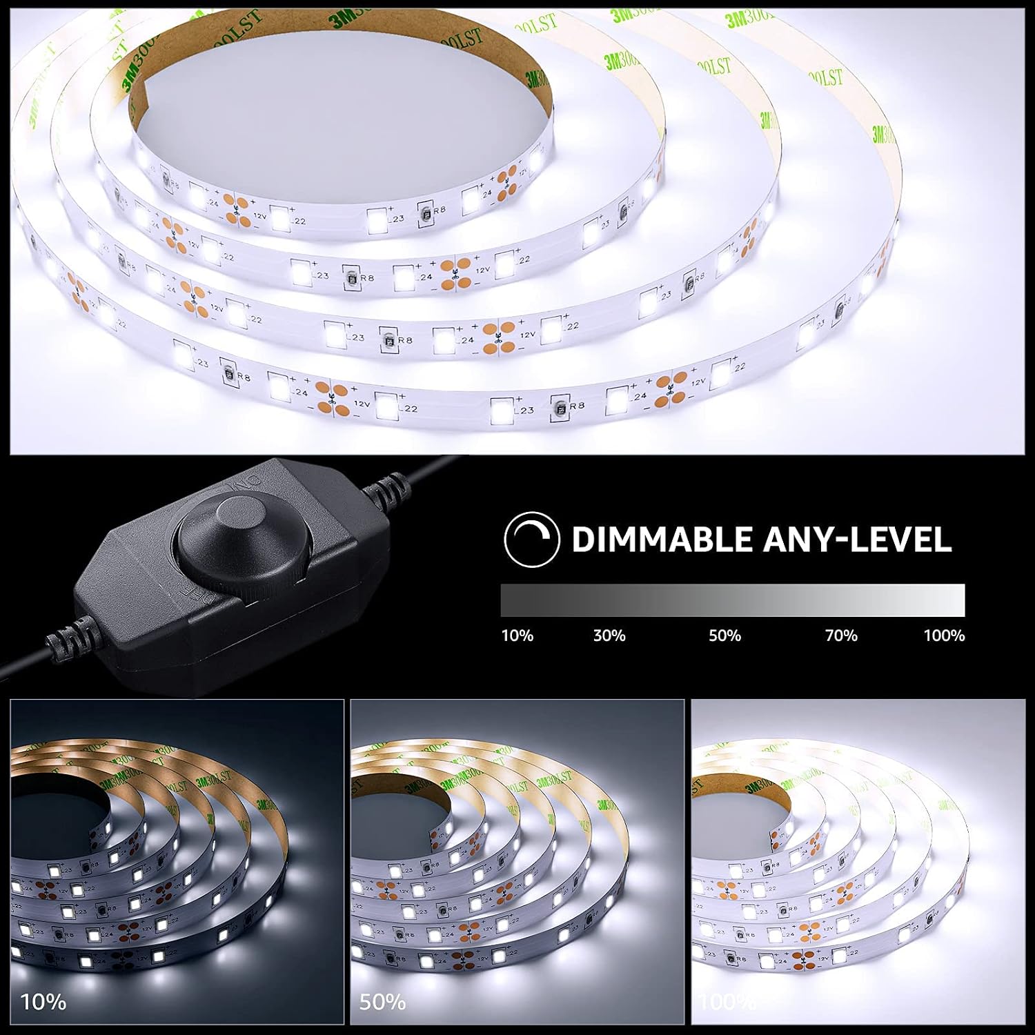 Detalle 2 de Lepro LED Strip Kaltweiß 5M 300 LEDs