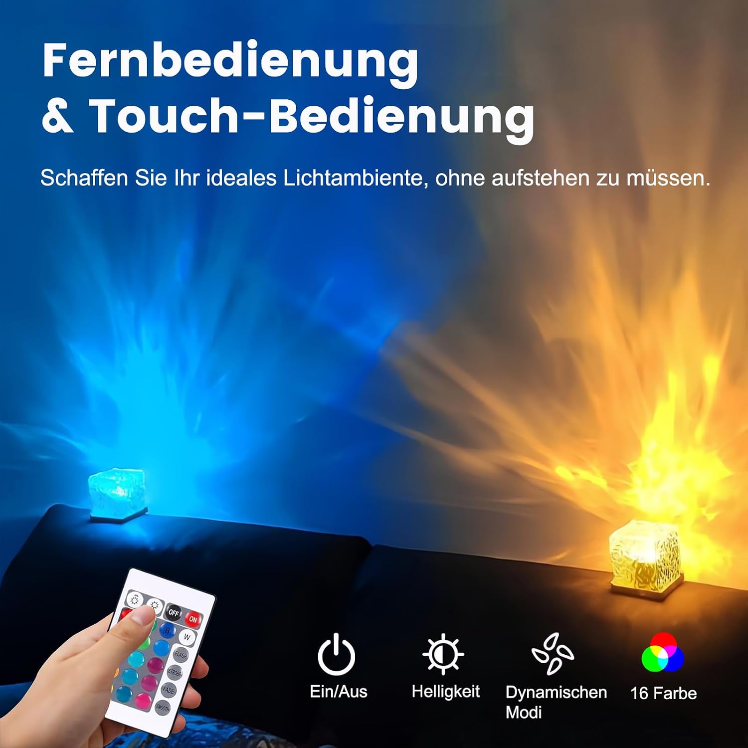 Detalle de Maxspace Sternenhimmel Projektor mit 16 Farben