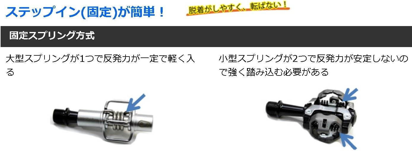 Detalle de クランクブラザーズ エッグビーター1 V2 ビンディングペダル 4面キャッチ・スチール製