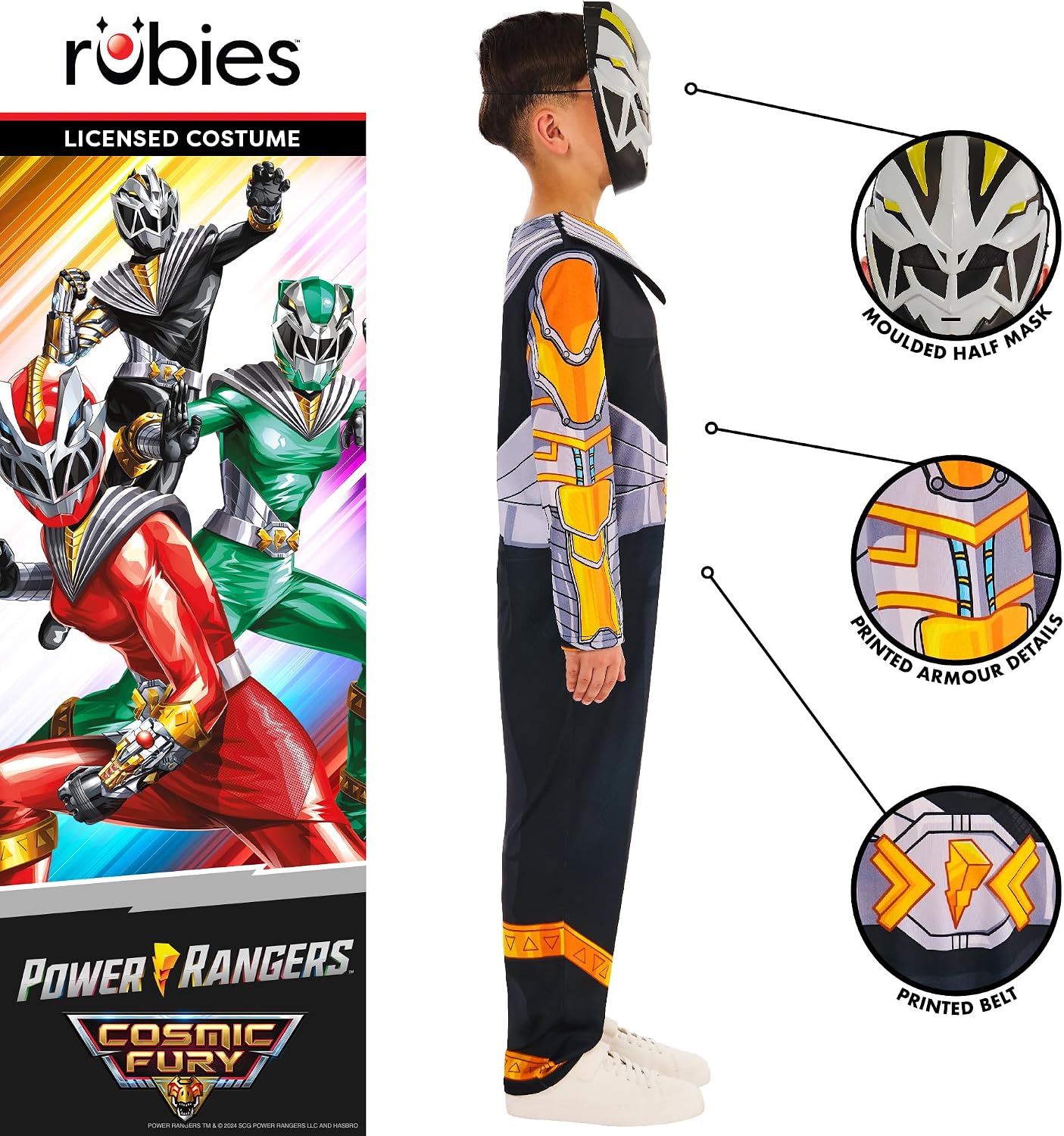 Thumbnail 2 de Rubie's Power Rangers Black Ranger Costume