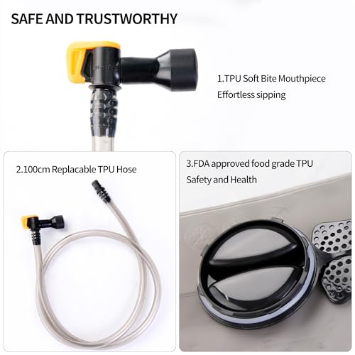 Thumbnail 2 de Unigear bolsa de agua para mochila de hidratación TPU con tubo desmontable y apertura grande