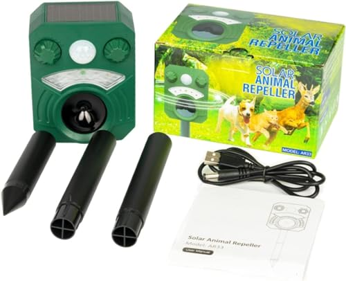 Thumbnail 8 de Joomouney Cat Repellent, Solar Ultrasonic Animal Deterrent with PIR Sensor