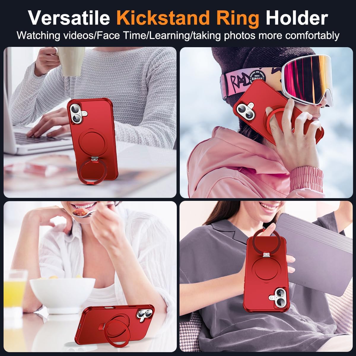 Thumbnail 4 de SKYLMW iPhone 16 Case 6.1" Magnetic Stand