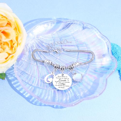 Thumbnail 2 de Awyuan pulsera de plata con letras iniciales personalizadas (26 letras) modelo “C”