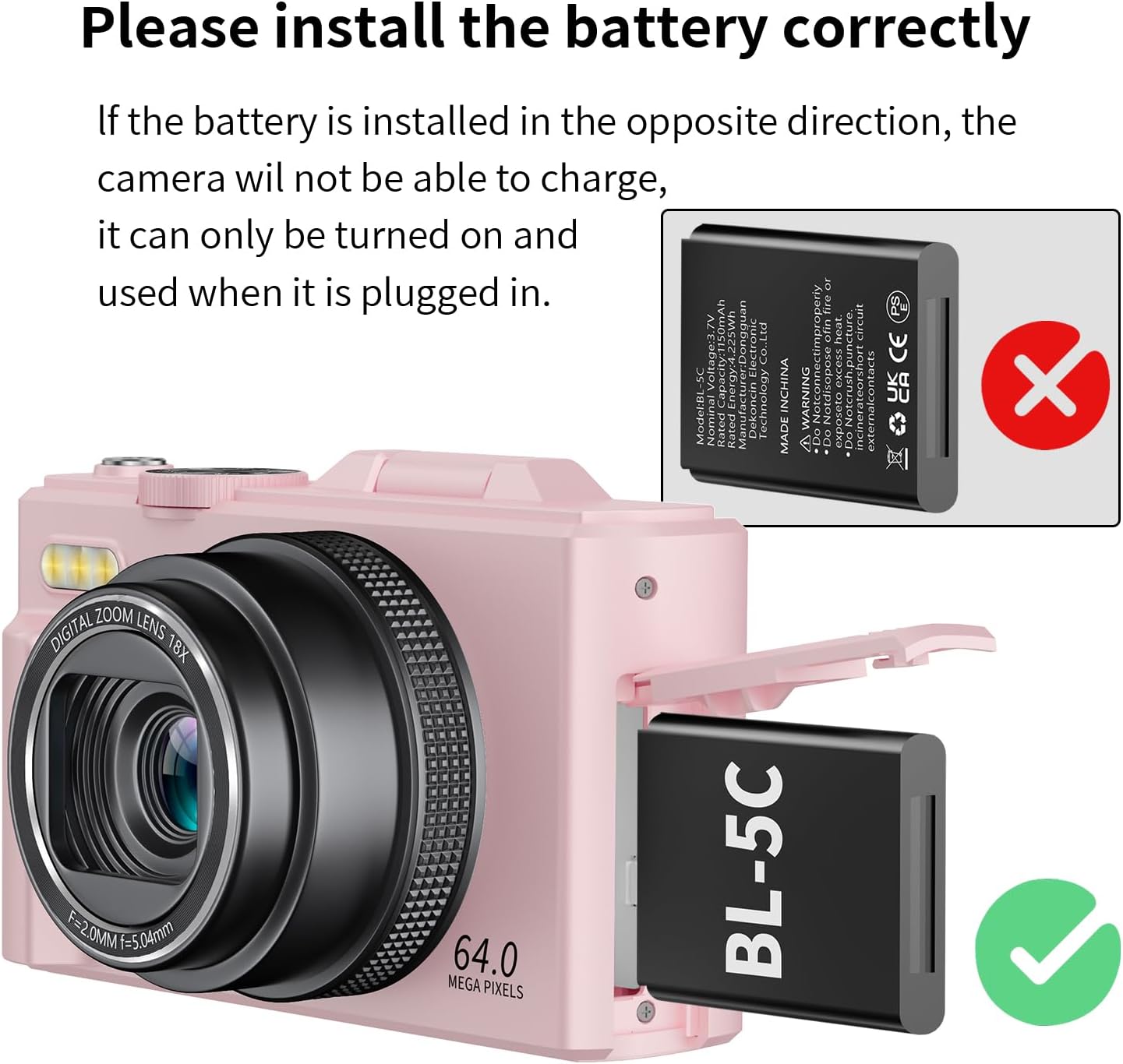 Thumbnail 5 de VJIANGER L-WD08 4K Digital Camera, 64MP, 180° Flip Screen