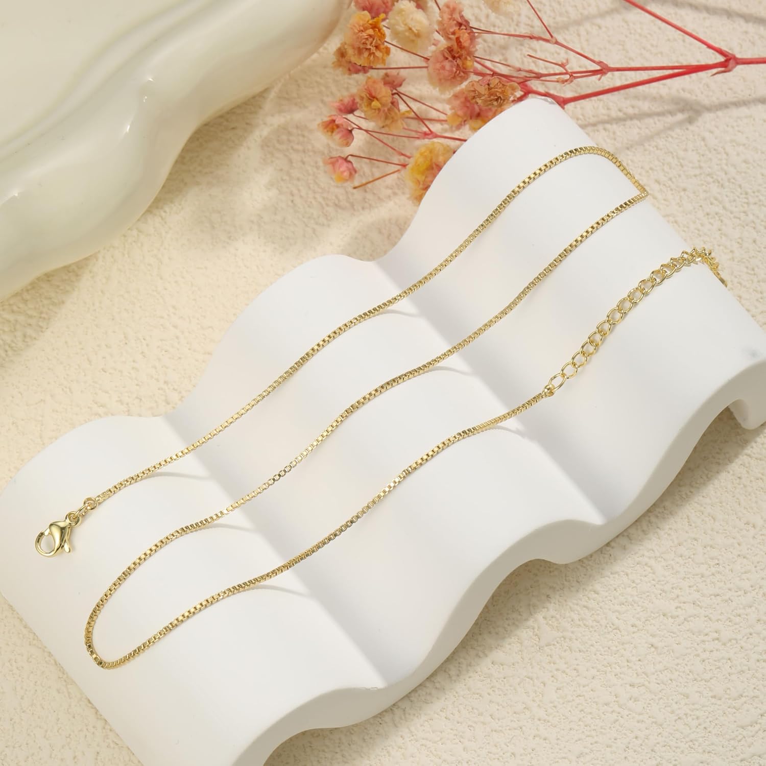 Thumbnail 2 de ZHESHY Kette Damen 39 cm 6 cm Verlängerung Gold Silber 925