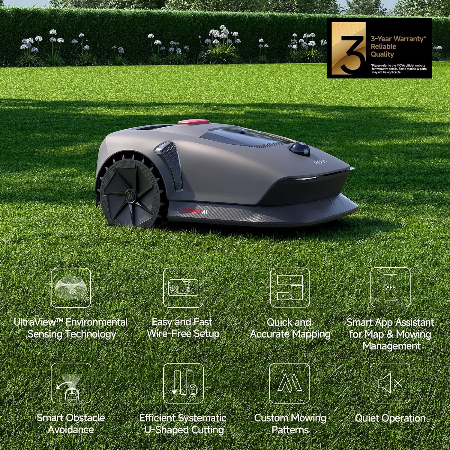 Detalle 2 de Mova 600 Robot Podadora 🌳 Mapeo Preciso y Silencioso