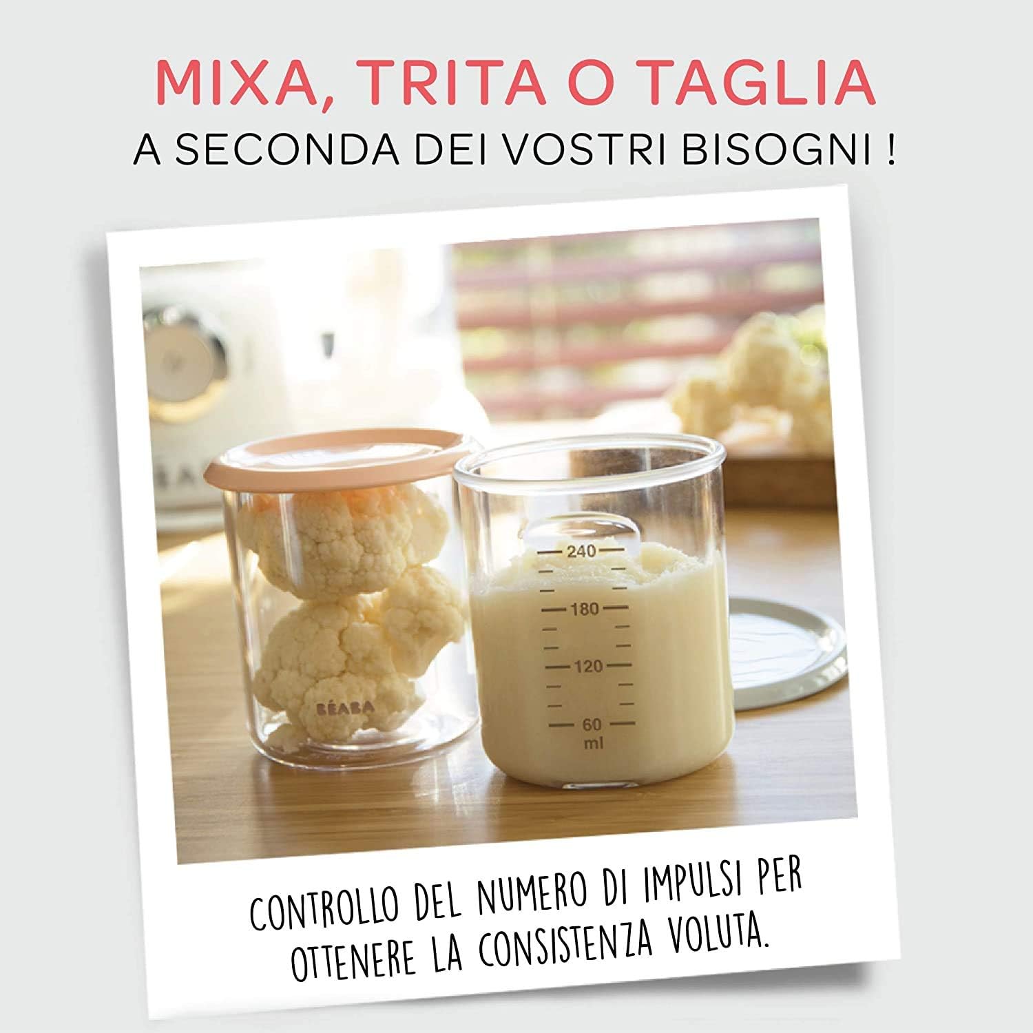 Detalle 2 de BÉABA Babycook Original 4 in 1: Cuocipappa per neonati – cottura a vapore, frullare, scongelare e riscaldare