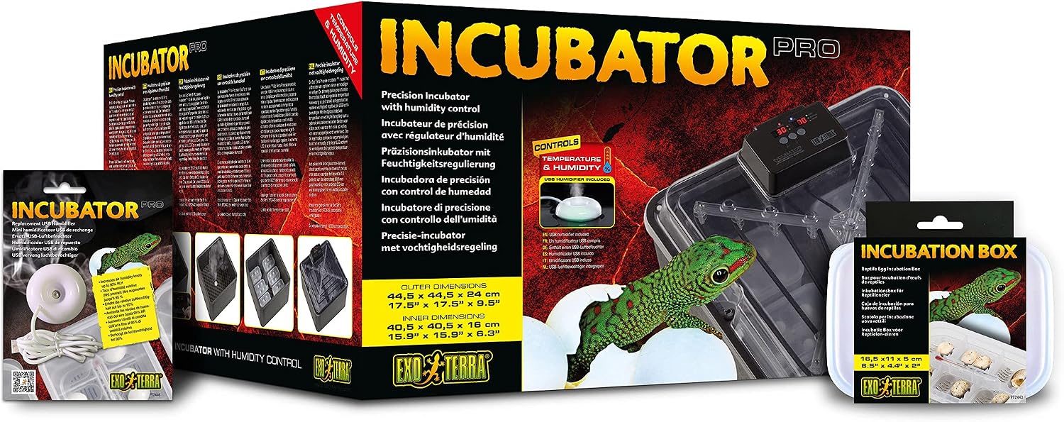 Detalle de Exo Terra Pro Incubator voor reptieleneieren met temperatuur- en vochtregeling