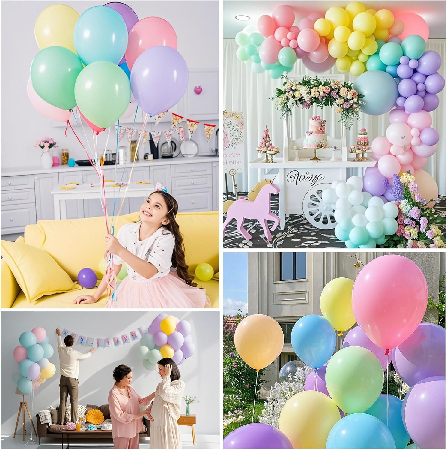 Thumbnail 6 de Pastel Balloons 100 Pack 12-inch 🎈