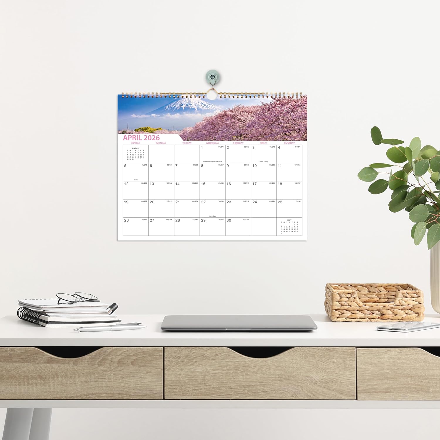 Thumbnail 5 de 2026 Calendar 18-Month Wall Calendar 15" x 11.5" 📅