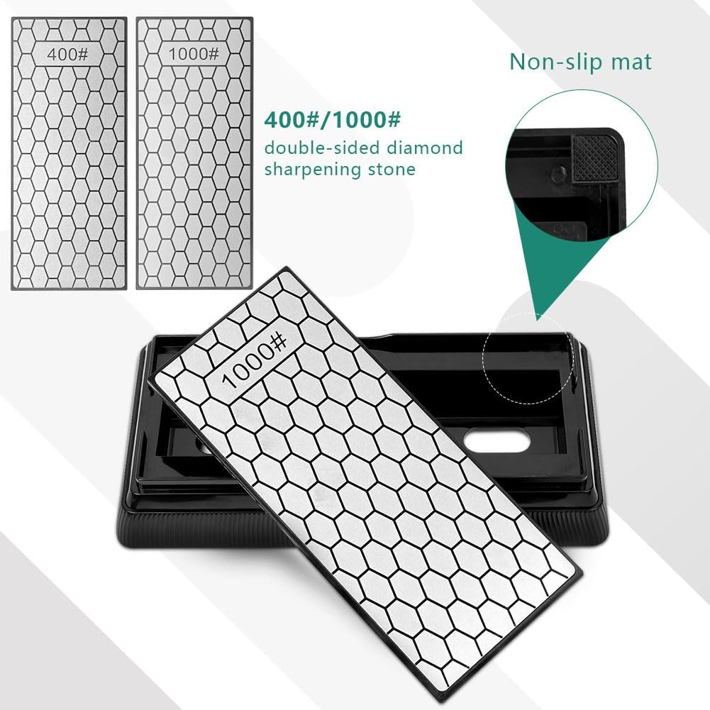 Thumbnail 2 de Aolso Piedra Afilar Diamante Doble Cara 400/1000 🔪