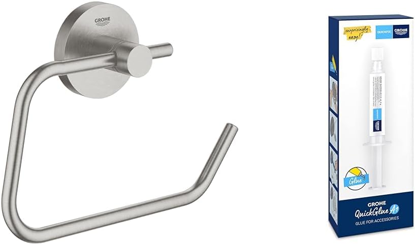 Thumbnail 6 de GROHE QuickFix Start – Dérouleur de Papier Toilette mural noir mat, 44 x 119 mm