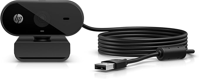 Detalle de HP 320 Webcam FHD con Micrófono y Luz, Compatible con Chrome 📹