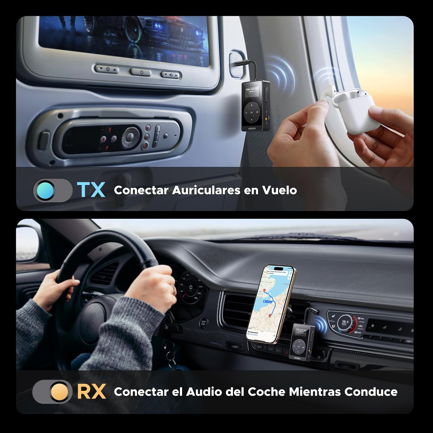 Thumbnail 5 de UGREEN Receptor Transmisor Bluetooth 5.3 aptX 📡