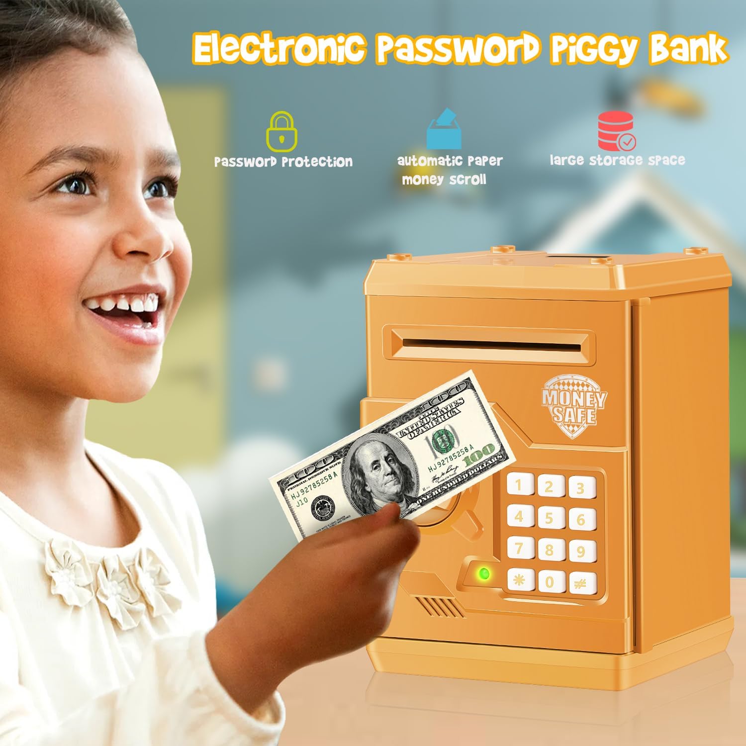 Detalle 2 de Qwifyu Piggy Bank Electronic Safe