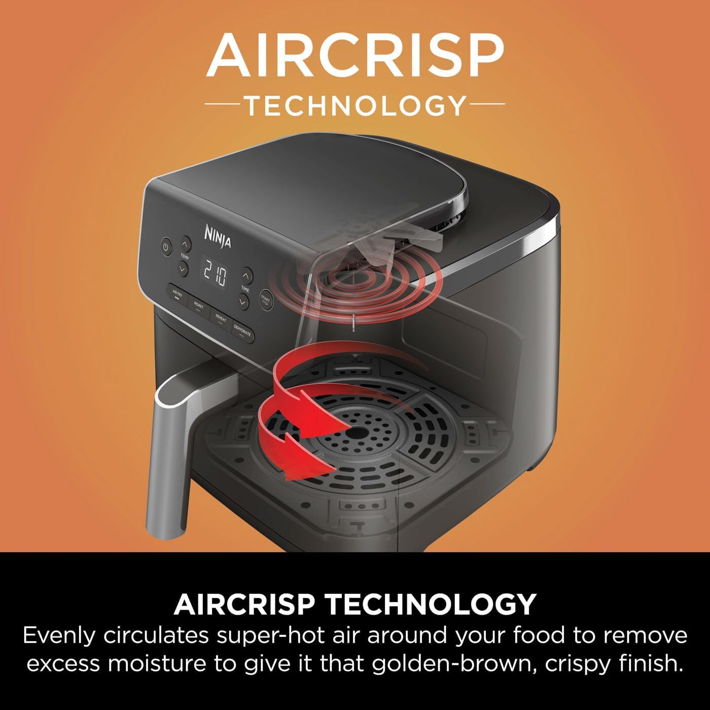 Thumbnail 5 de Ninja AF140UKBRN Air Fryer 4.7L 2000W