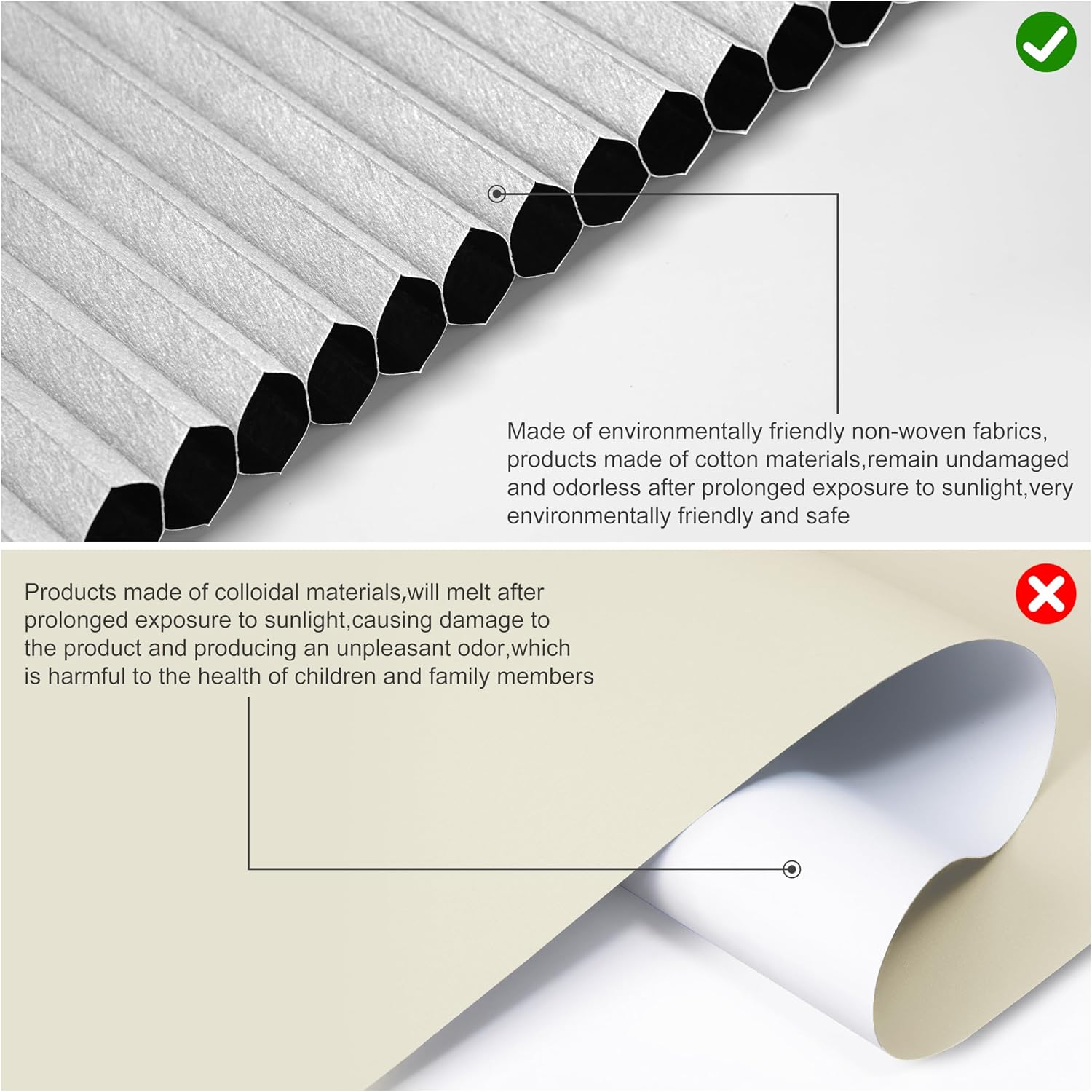 Thumbnail 4 de HOTSOON Blackout Cellular Shade, Cordless No-Drill, 36.5" W x 64" H