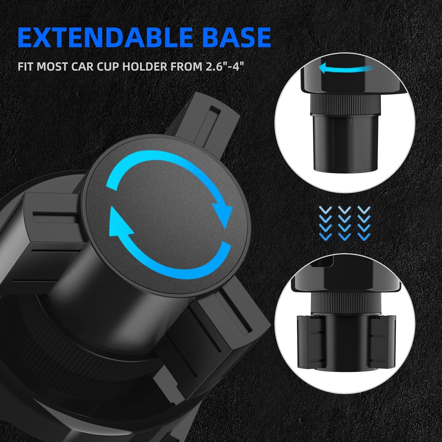 Thumbnail 4 de DYLEN Car Cup Holder Expander with phone organiser – fits large bottles and tumblers