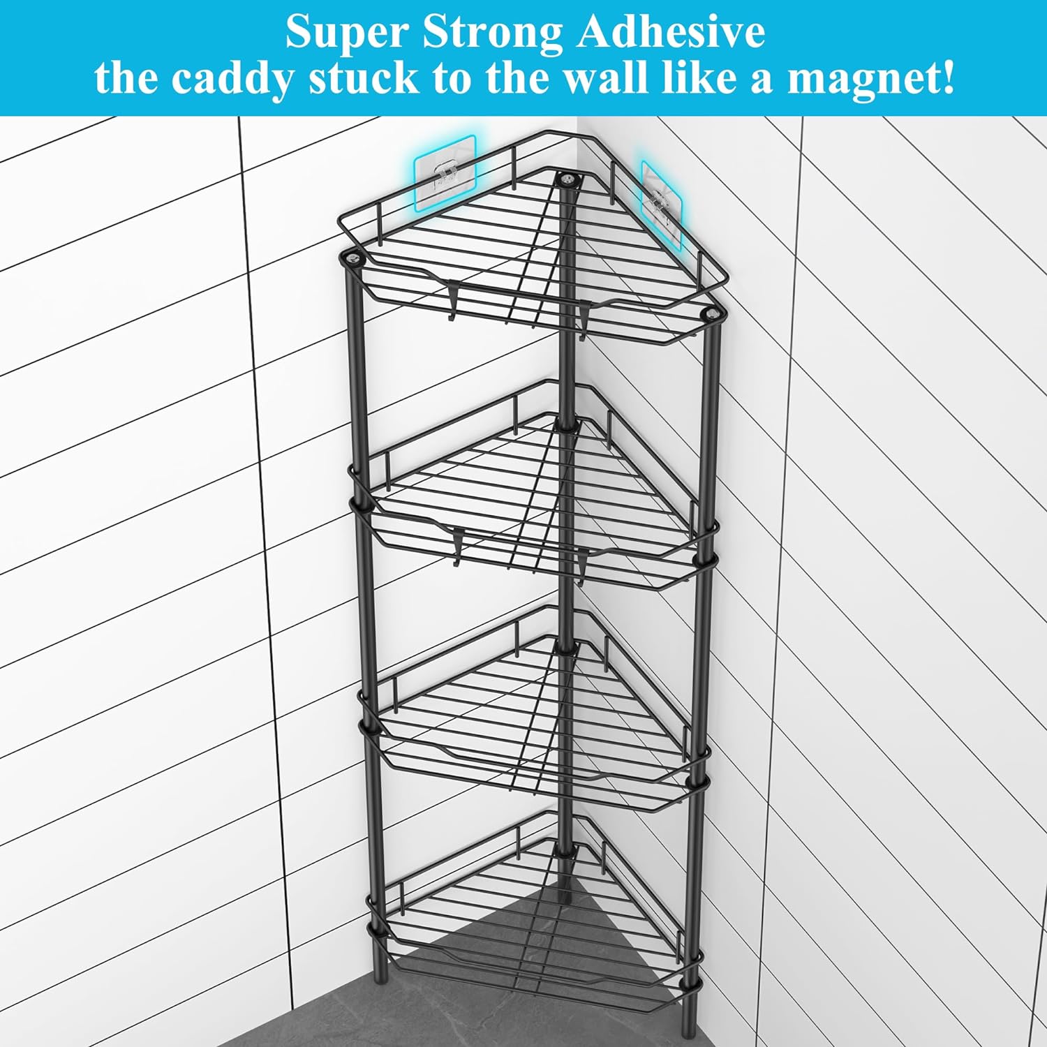 Thumbnail 1 de HuggieGems 4-Tier Shower Caddy