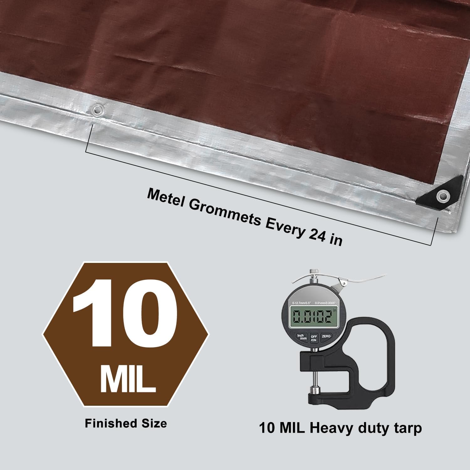 Detalle 2 de Waterproof Tarp 10 x 12 ft ⛺