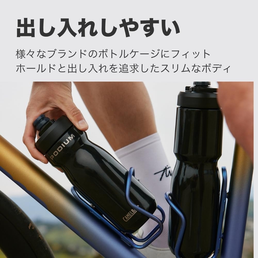 Detalle de CAMELBAK ポディウム ステンレス 自転車用断熱ボトル 530ml モス 真空断熱