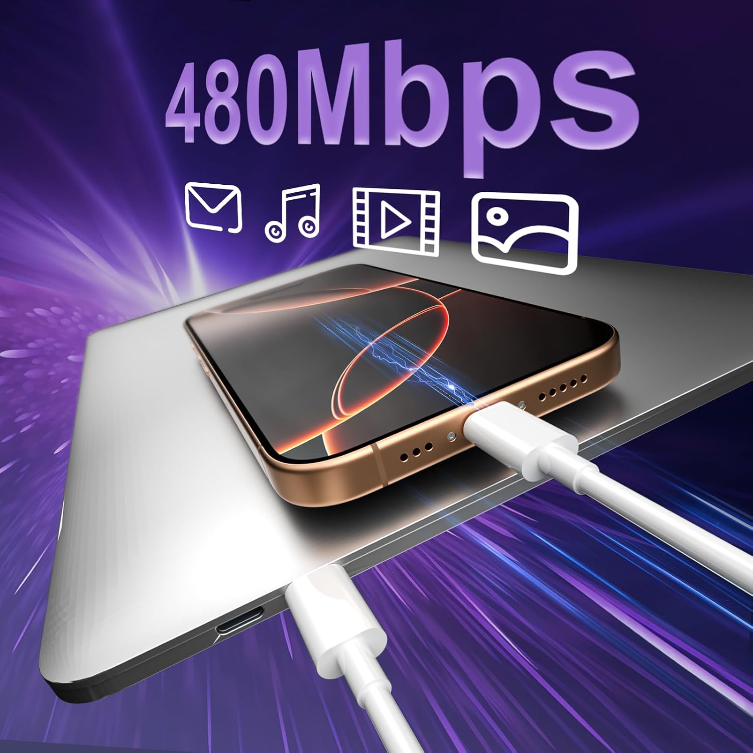 Thumbnail 4 de Bayznqiu iPhone 17 45W Fast Charger with 6ft USB-C cable