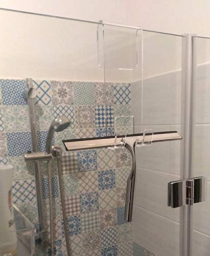 Thumbnail 5 de Agplex Gancio Porta Tergicristallo per Box Doccia in Plexiglass Inossidabile – Senza Foratura