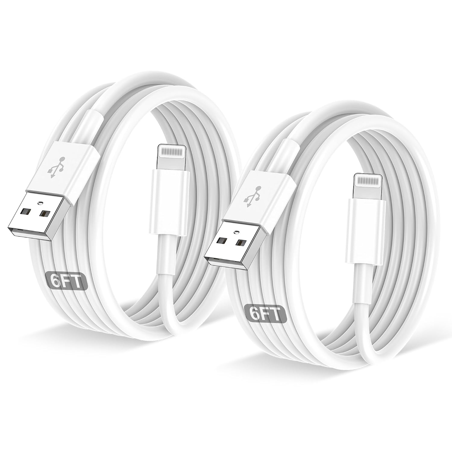 Detalle de 2PACK iPhone Lightning Cable 6FT