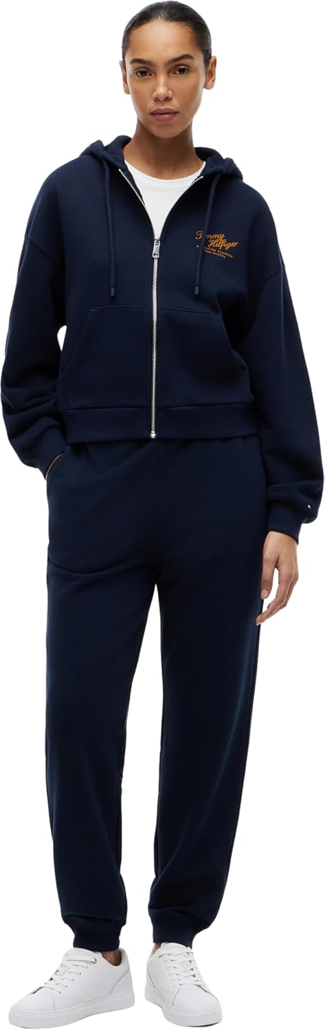 Thumbnail 3 de Tommy Hilfiger Mdrn Script Zip Terry Hoodie Femme – Sweat à capuche zippé