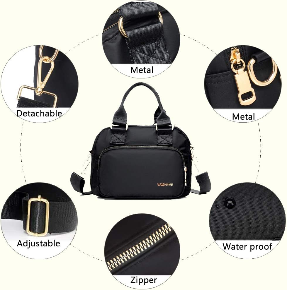 Thumbnail 6 de OPXTO nylon multi-pocket cross-body & shoulder bag for women – waterproof, lightweight tote style