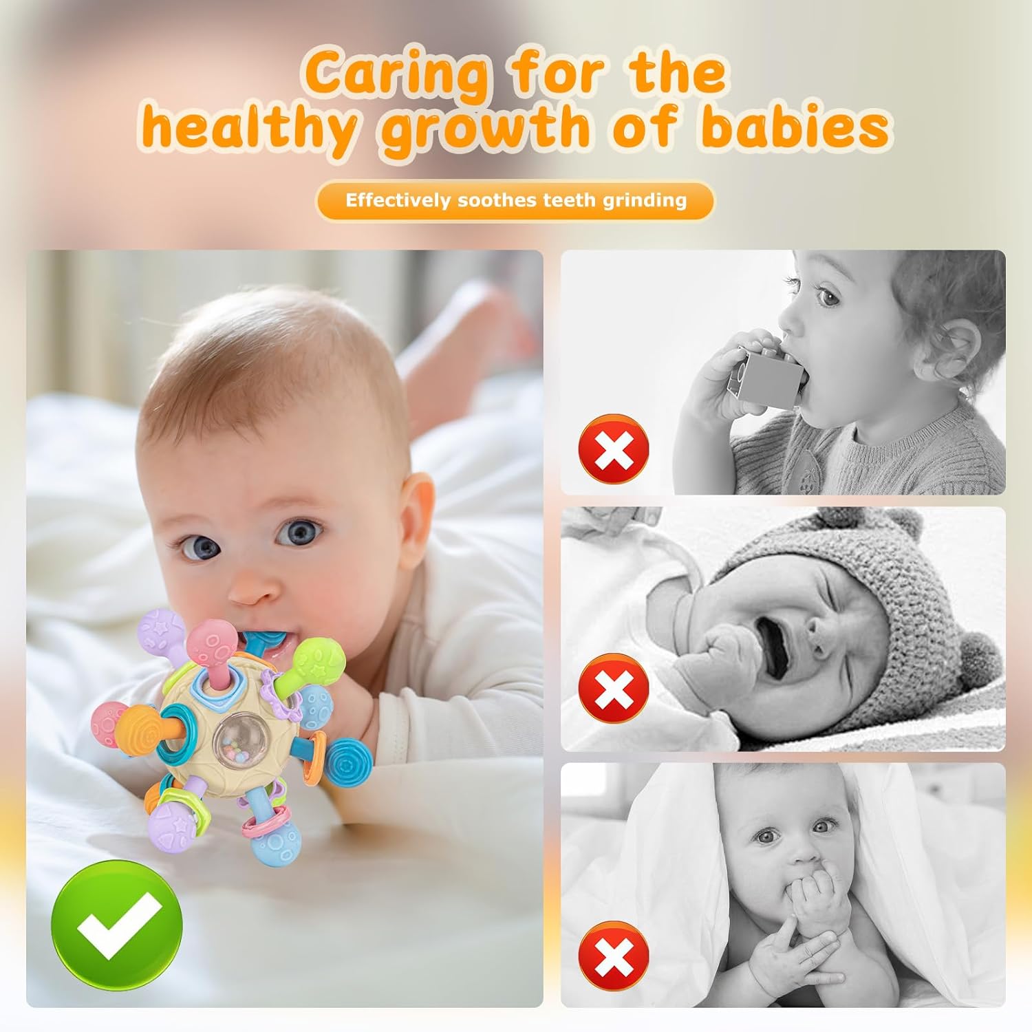 Thumbnail 4 de Baby Montessori Sensory Teething Ball 3.7in