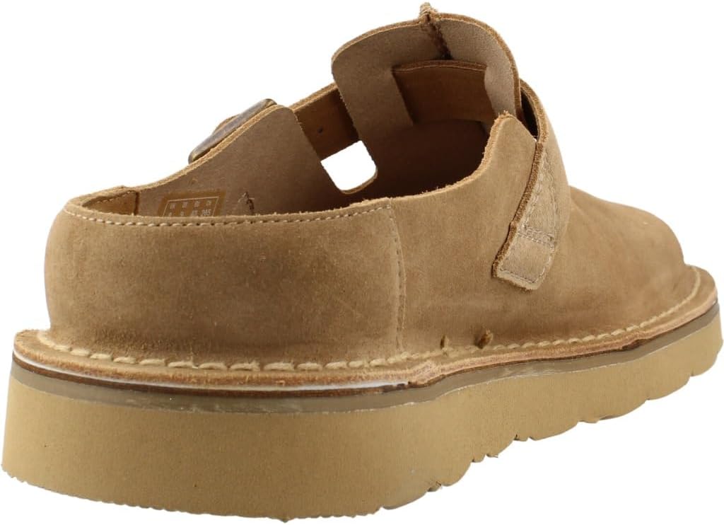 Detalle de Clarks Solsbury Mule Sandal Homme en suède sombre