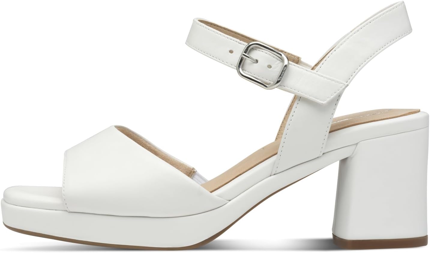 Detalle de Tamaris Comfort Sandalette 8-8-88309-20 Comfort fit – Hallux-freundlich, Leder und Wide Fit